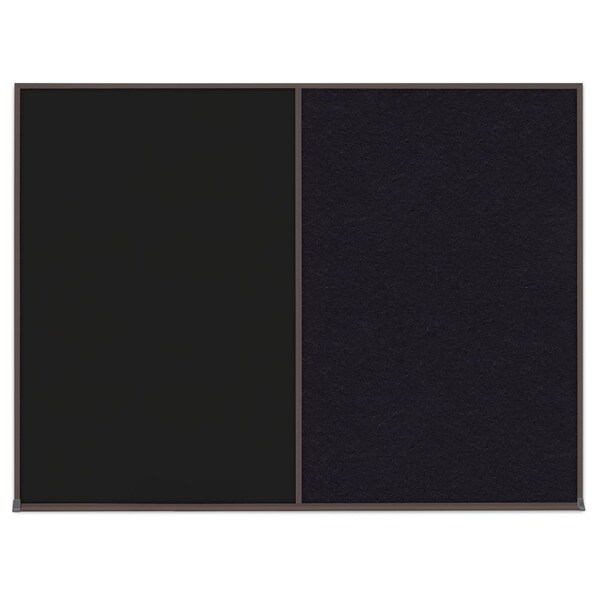 Triple Door Radius Corkboard, 72"X48", S, UV80055-SATIN-CORK
